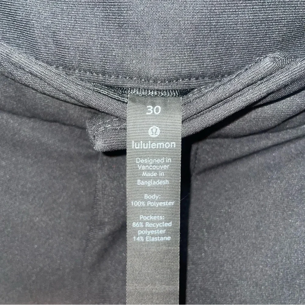 Lululemon Commission Classic Pants Warpstreme Black Obsidian Size 30
